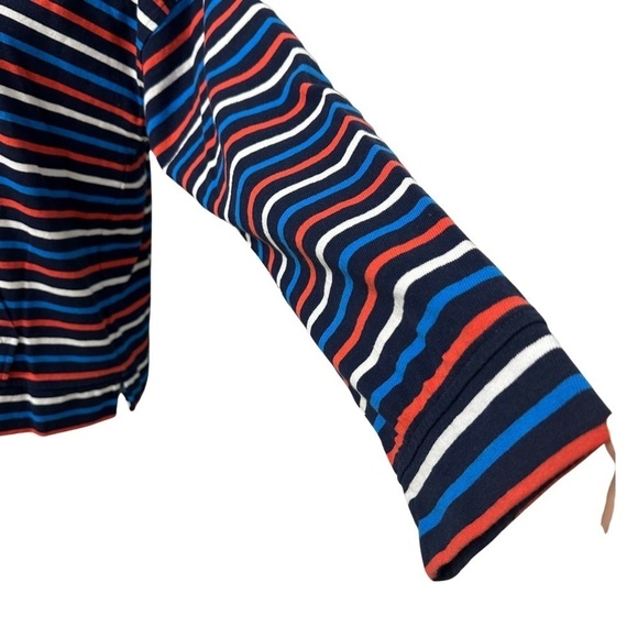 J. Crew Striped Pullover Hoodie Multi-striped Size Small - Picture 3 of 7